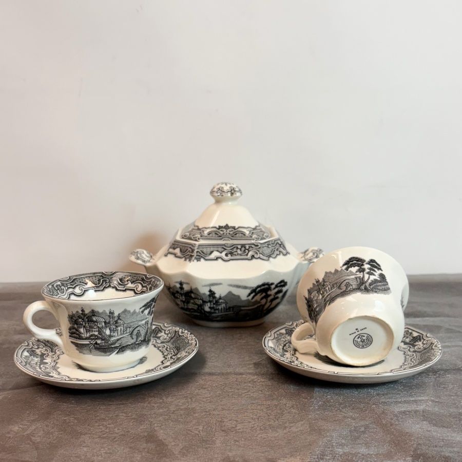 Azucarero y Tazas Pickman