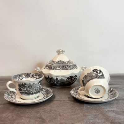 Azucarero y Tazas Pickman