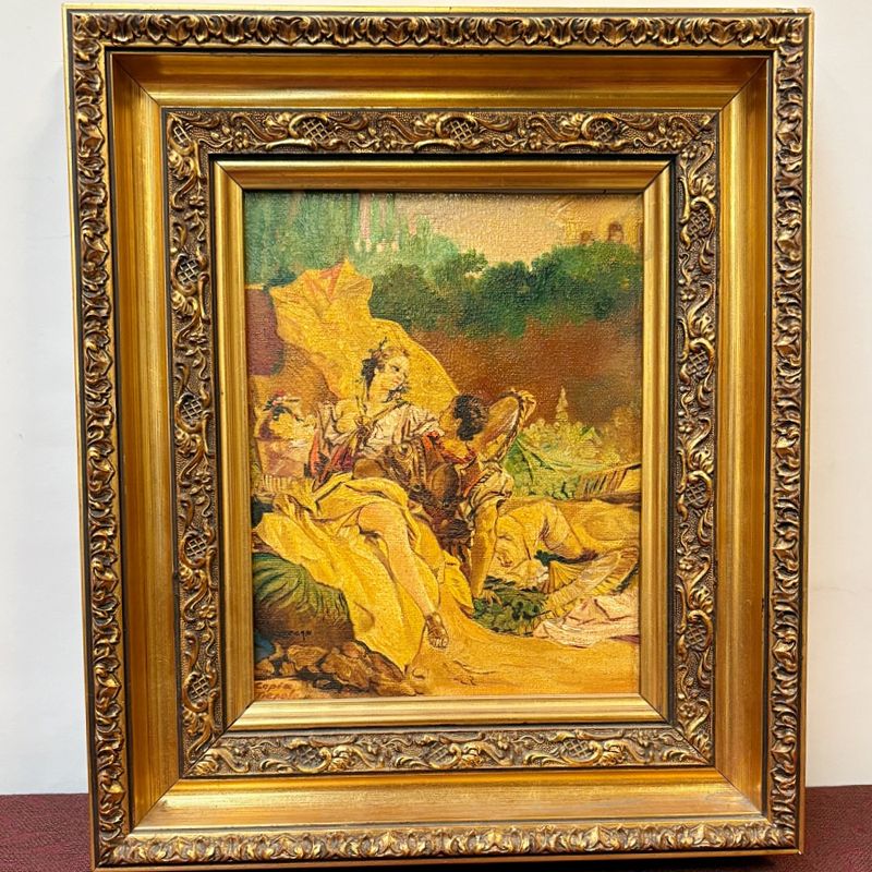 Cuadro con Escena Romántica