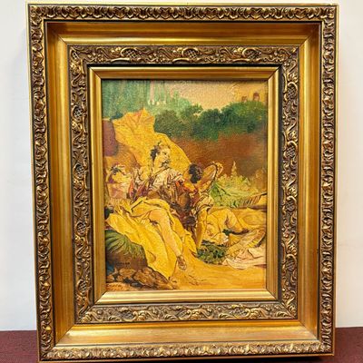 Cuadro con Escena Romántica