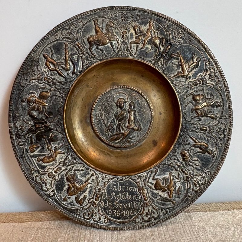 Plato de Bronce Fábrica de Artillería de Sevilla