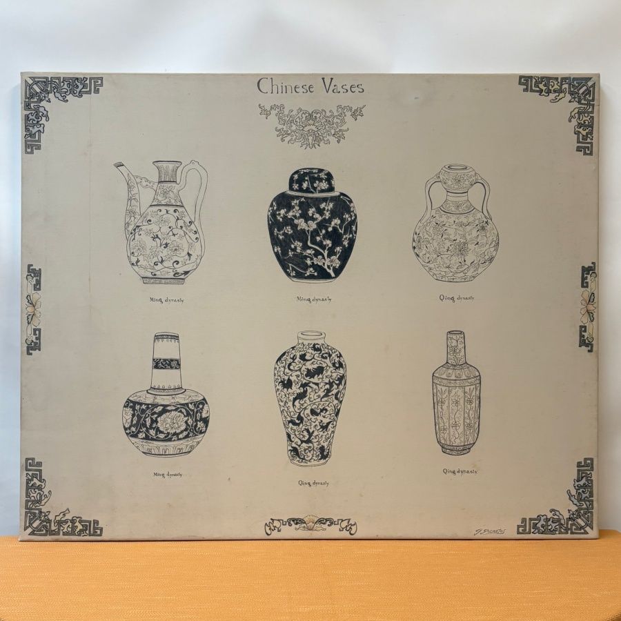 Lienzo Jarrones Chinos