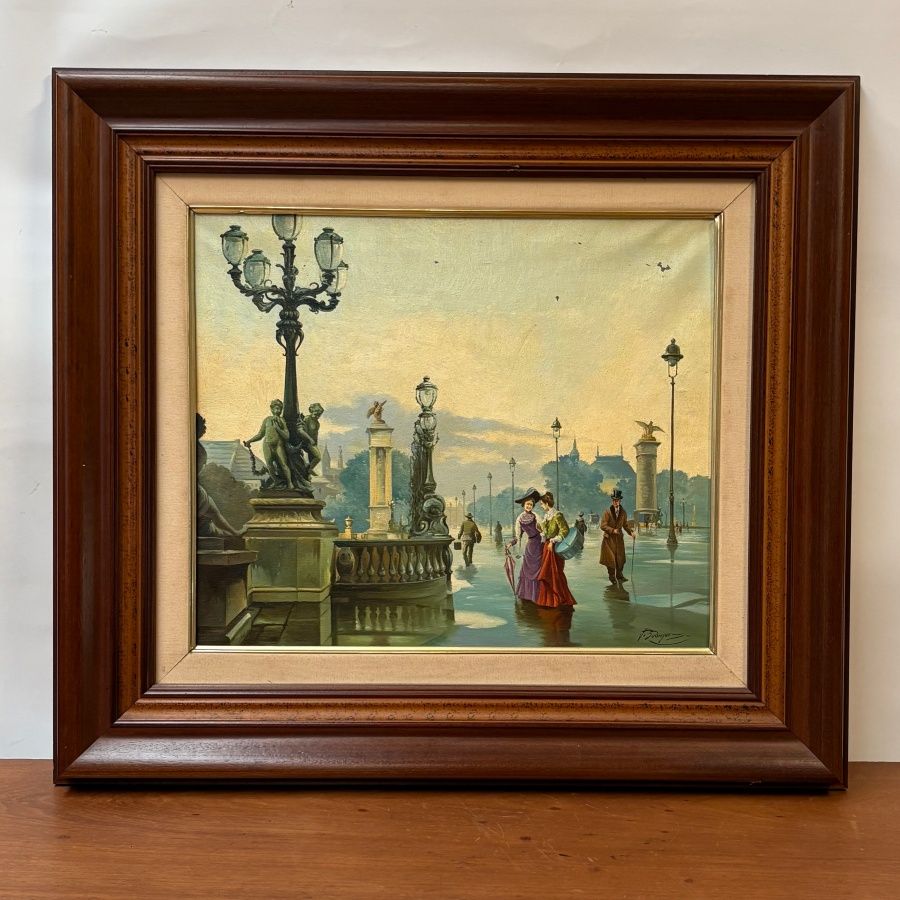 Óleo Costumbrista Frances