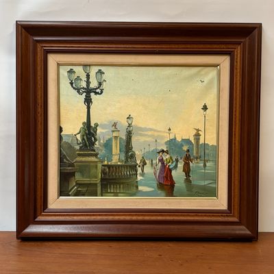 Óleo Costumbrista Frances