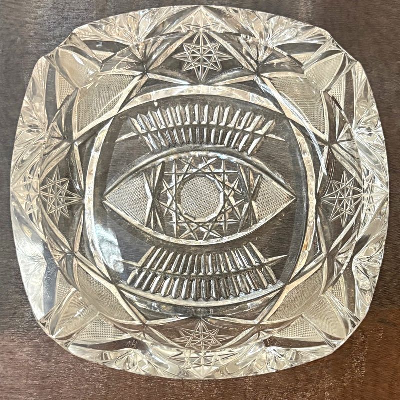 Cenicero de Cristal Tallado