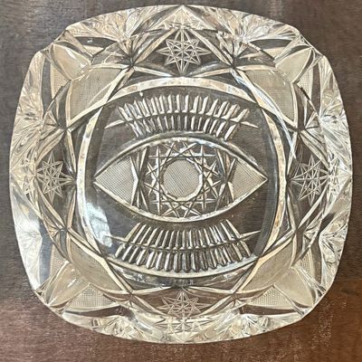 Cenicero de Cristal Tallado