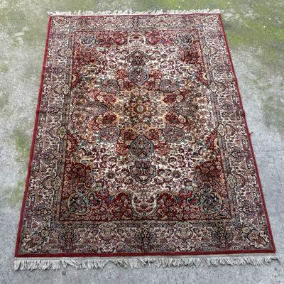 Alfombra Oriental con Rosetón Central