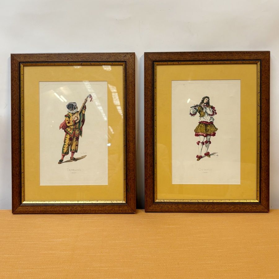 Láminas Personajes de La Comedia Italiana