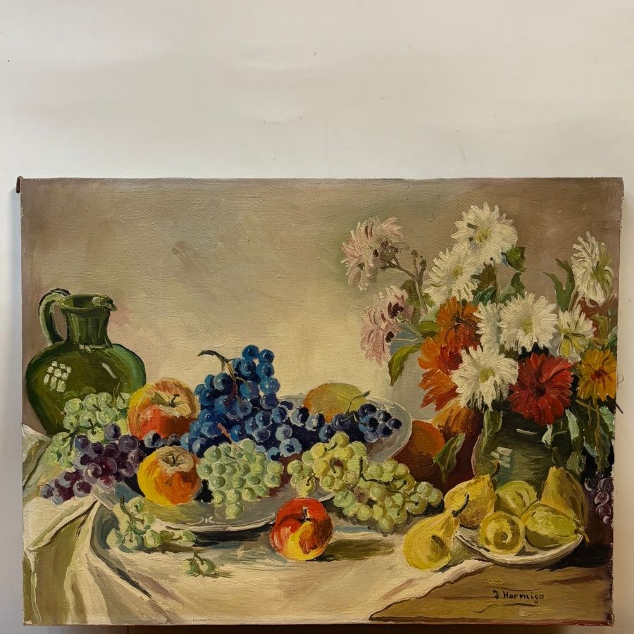 Bodegón Frutas y Flores