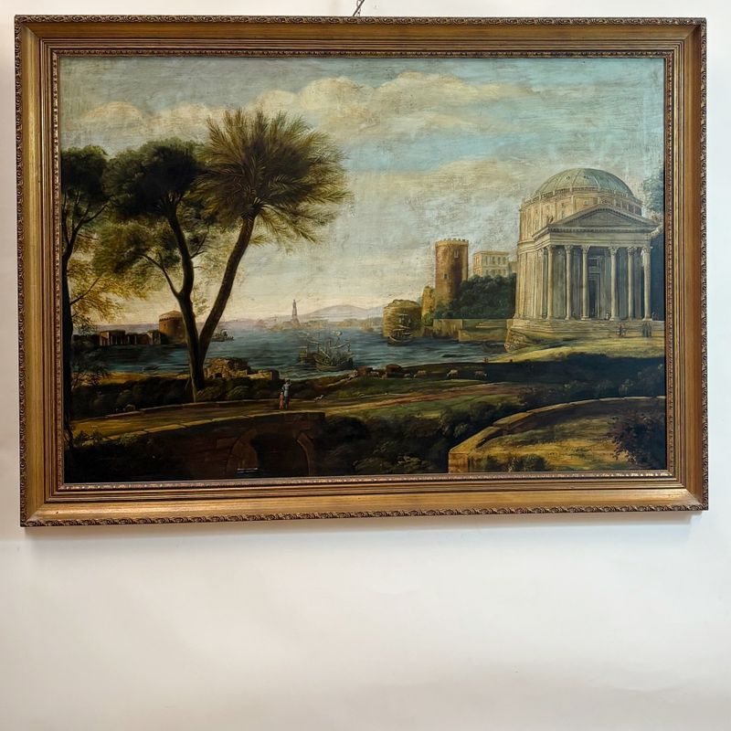 Paisaje con el templo de Apolo en Delos