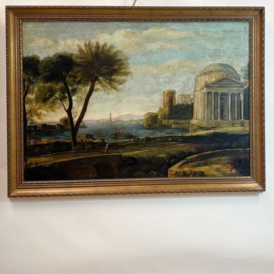 Paisaje con el templo de Apolo en Delos