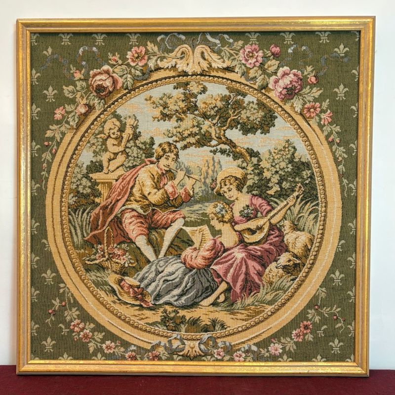 Tapiz con Marco, Escena Romántica