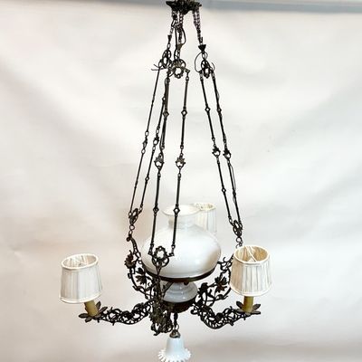 Lámpara Antigua Tipo Quinqué Lámpara Antigua Tipo Quinqué