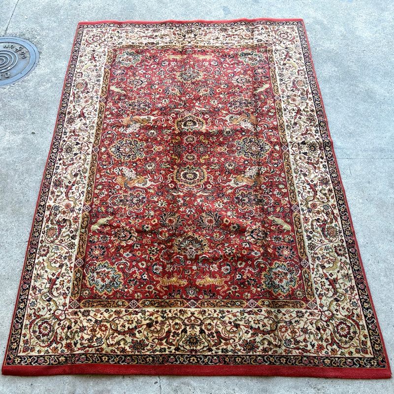 Gran Alfombra Oriental de Lana