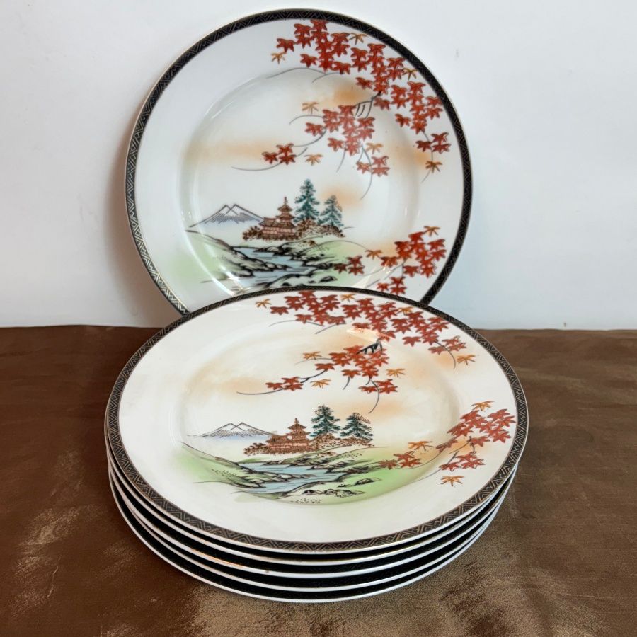 Juego de Platos de Postre Japonés