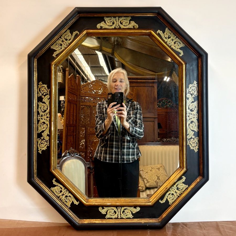 Espejo Vintage con Marco Octogonal