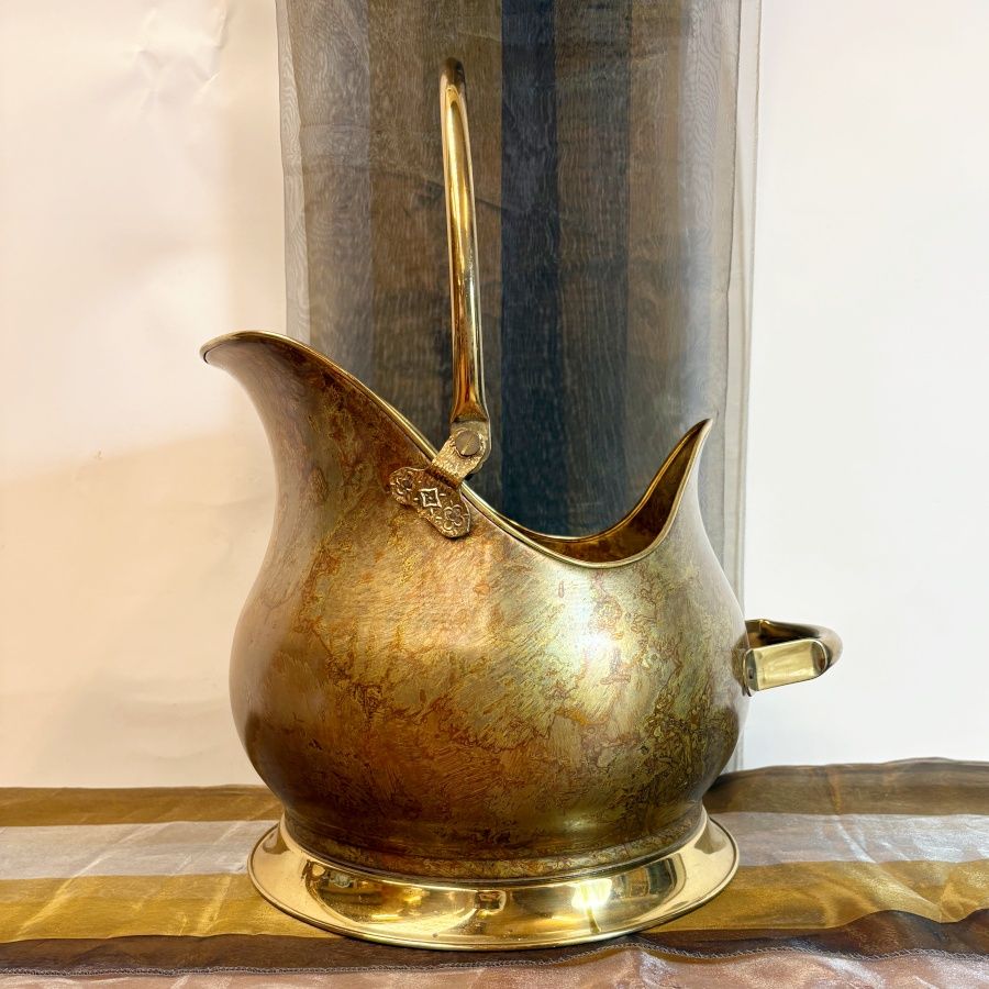 Cubo de Carbón de Latón