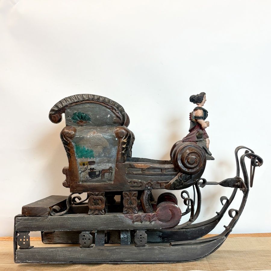 Trineo Decorativo Antiguo