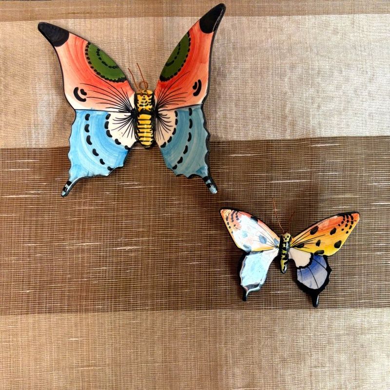 Par de Mariposas de Porcelana