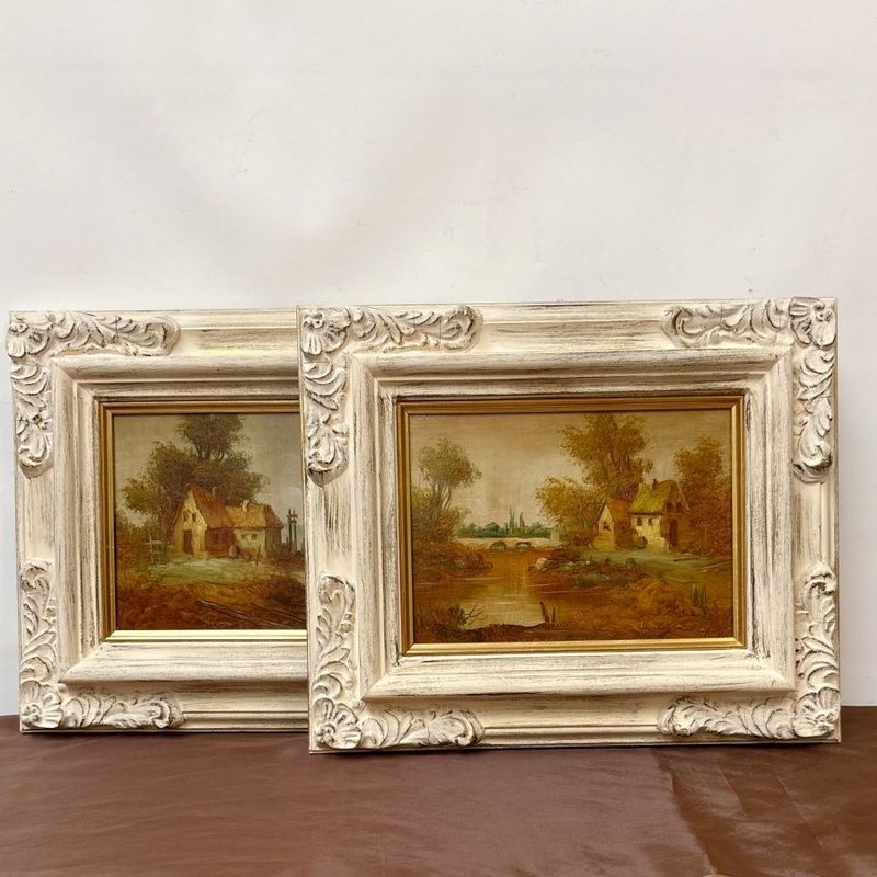 Pareja de Paisajes Rurales