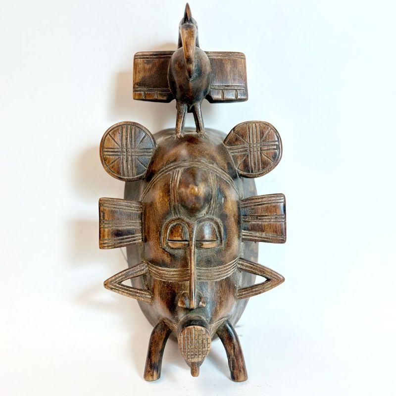 Máscara Ritual Africana de la Cultura Senufo