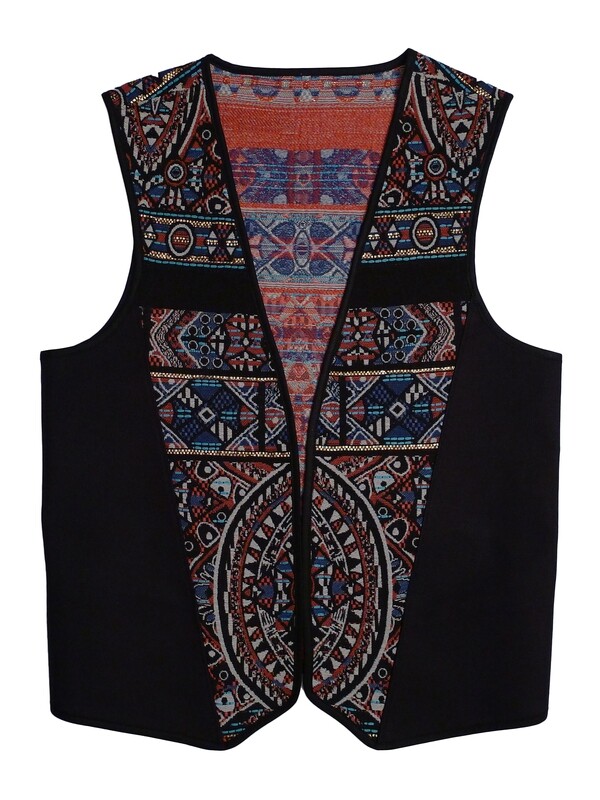 YAKAYA Herren Weste "Dayavati" graphisches Ethno Muster - jedes Teil ein Unikat - Ethno, Hippie, Boho - Style
