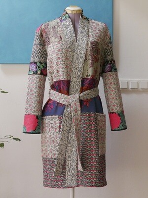 YAKAYA individueller Ethno Boho Patchwork Kimono Mantel (Einzelstück - Musterbeispiel)