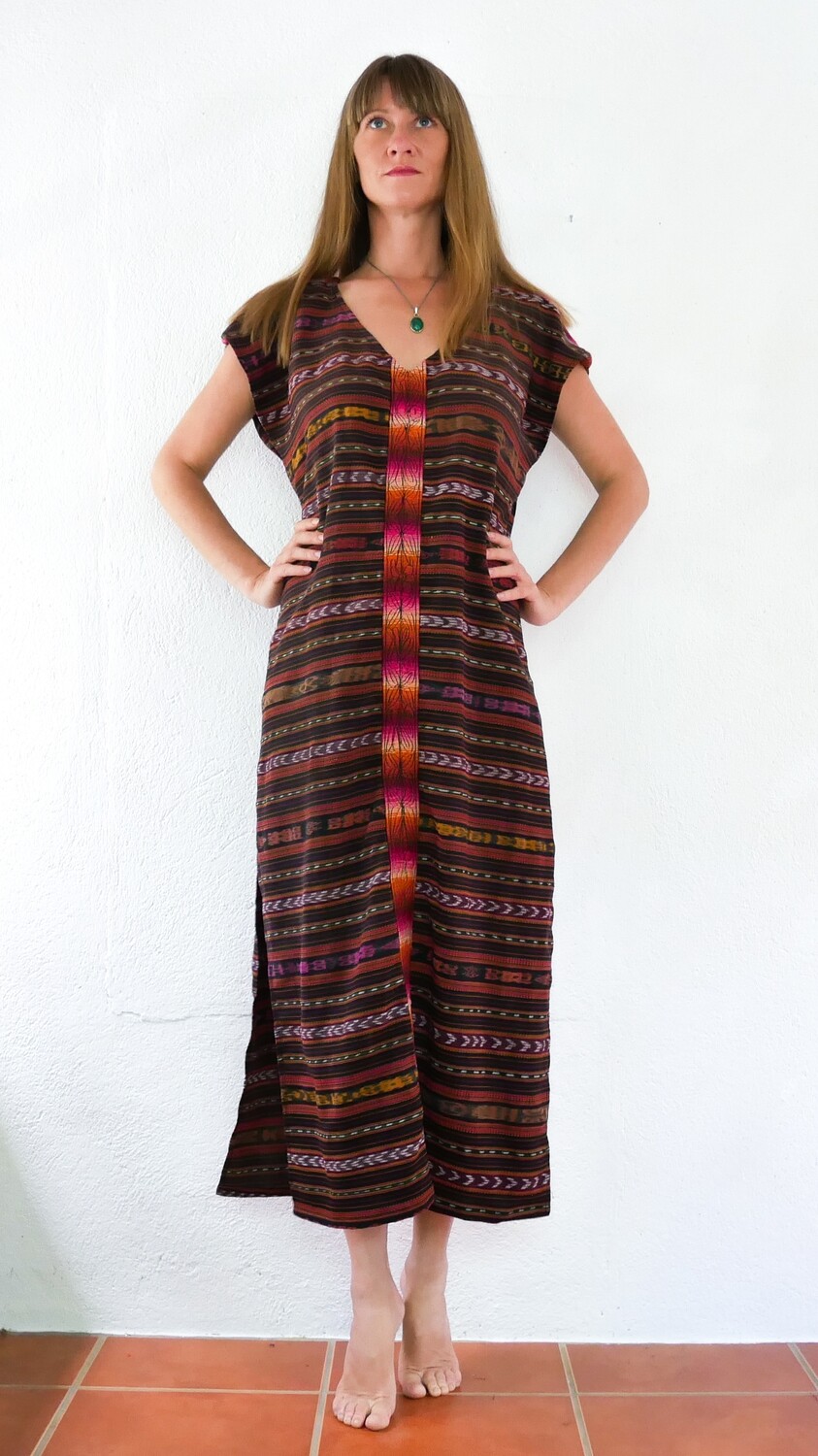 YAKAYA Designer Kleid "Nivedita" Ethnic Dress Ikat Boho