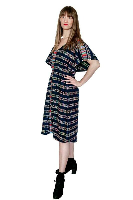 YAKAYA Designer Kleid &quot;Jyoti&quot; Ethnic Dress Ikat Boho