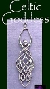 Celtic Goddess Pendant, Sterling Silver