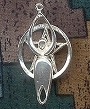Sterling Silver Lunar Goddess Pentacle Pendant