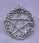 Celtic Pentacle Pendant, Sterling Silver