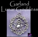 Sterling Silver Floral Goddess Pentacle Pendant