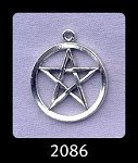 Pentacle Pendant, Sterling Silver