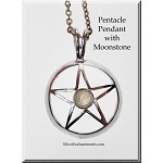 Pentacle Pendant with Moonstone