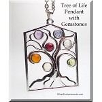 Tree of Life Pendant with Gemstones