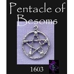 Sterling Silver Pentacle of Brooms Charm