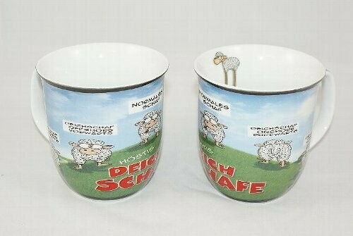 Hösti Becher " Deichschafe " ( 1 Stück )