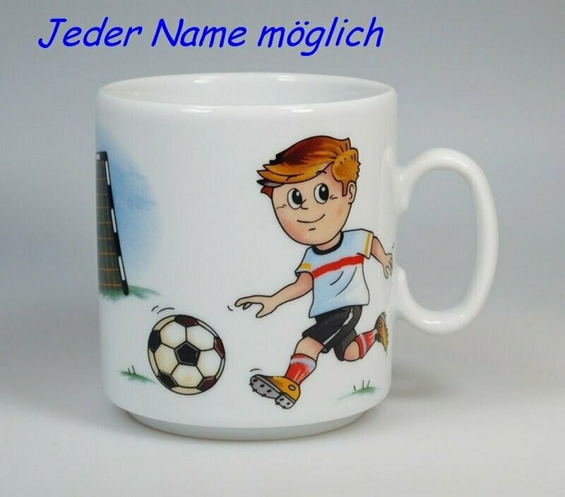 Kinderbecher Motiv Fußballer