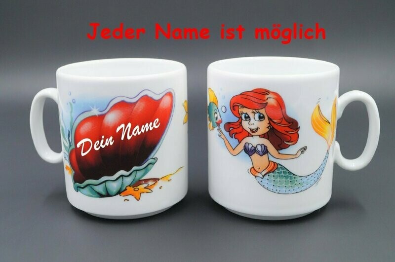 Kinderbecher mit Motiv Meerjungfrau ( 1 Stück ) Kinderbecher mit Motiv Meerjungfrau ( 1 Stück )