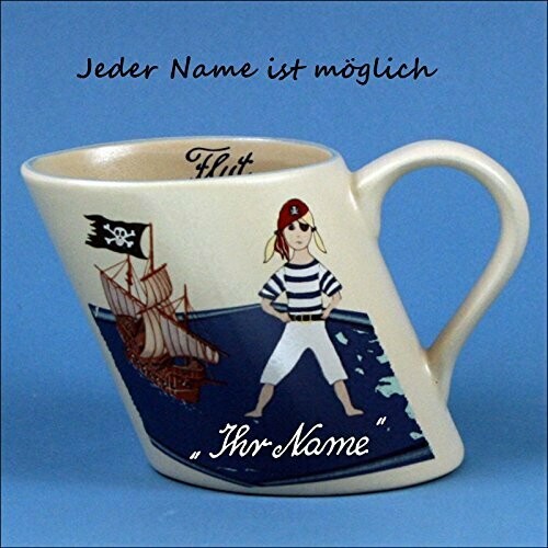 Schnapspinnchen mit Namen, Pirat und Segelschiff Schnapspinnchen mit Namen, Pirat und Segelschiff