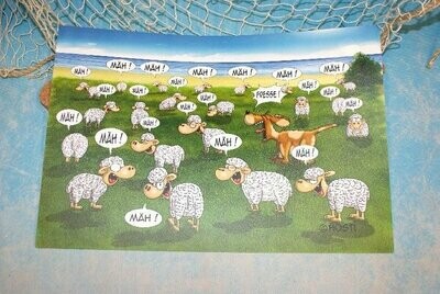 Tischset / Platzset Hösti Schafherde .... Mäh! Mäh! Fresse!