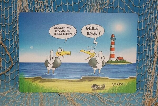 Platzset " Wollen wir Touristen vollkacken "