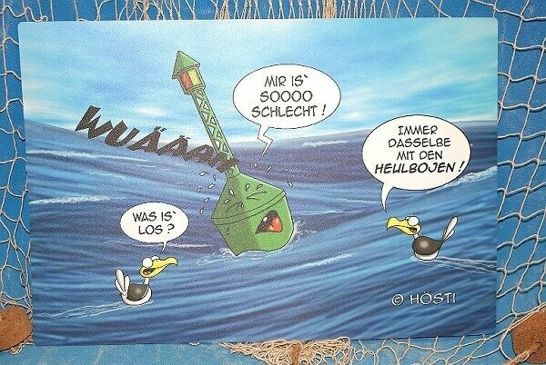 Platzset Hösti *Heulboje* ... Möwen im Meer und Boje