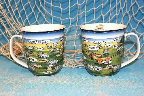 Hösti 2 er Set Becher. mäh mäh mäh. Fresse !!! je 10x9 cm