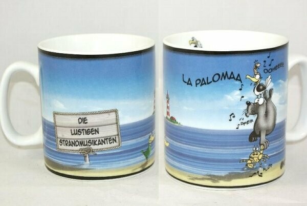 Hösti Jumbo Becher Strandmusikanten
11x10cm Porzellan, 1 Stück