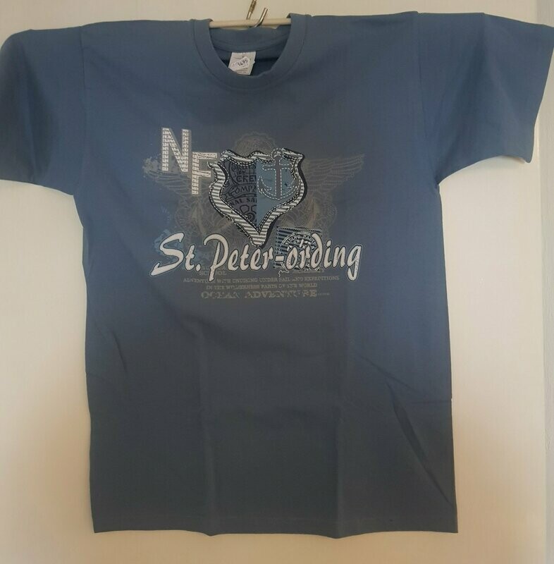 NF  St. Peter-Ording  T- Shirt aus 100% Baumwolle, von XS bis 5 XL, für Herren