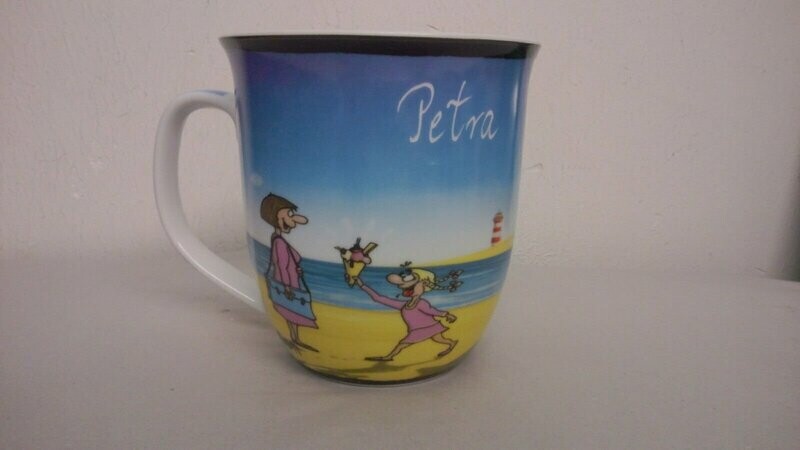 Hösti Namensbecher " HAST DU BOCK AUF´N EIS ? " Porzellan Tasse mit Name
