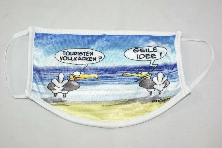 Schnutenpulli ( Alltagsmaske ) Motiv... Touristen vollkacken...von Hösti Schnutenpulli ( Alltagsmaske ) Motiv... Touristen vollkacken...von Hösti
