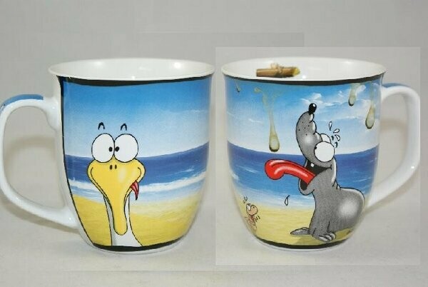 Hösti Becher Leckbecher 10x9cm Porzellan, 1 Becher Hösti Becher Leckbecher 10x9cm Porzellan, 1 Becher